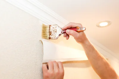 Pose de papier peint à Lunac — revêtements muraux et toiles de verre